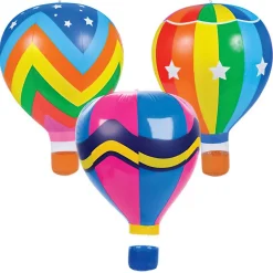 Inflate Rainbow Hot Air Balloon Assortment 22" (DZ)