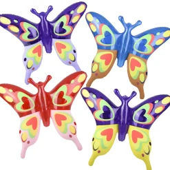 Inflate Transparent Butterfly Assortment 27" (DZ)