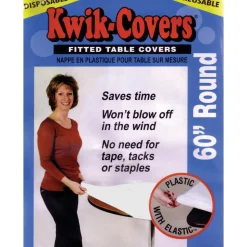 Kwik Cover - Round White 60" (EACH)