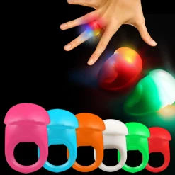 LED Jelly Button Rings Assorted (24 PACK)