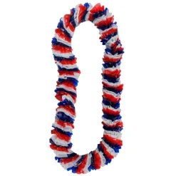 Lei - Plastic Red White & Blue 18" (EACH)