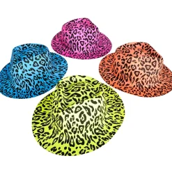 Leopard Print Gangster Hat Assortment 21.5" (DZ)