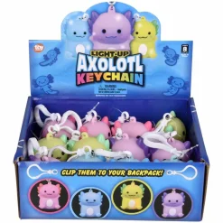 Light Up Axolotl Keychain Assortment 2.5