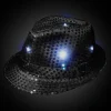 Light Up Black Fedora (EACH)