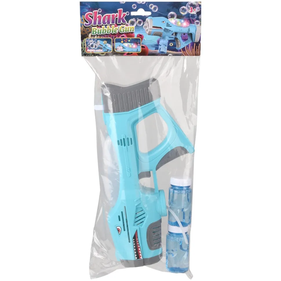 Light Up Bubble Shark Blaster With Sound Assorted 11.25" (EACH)