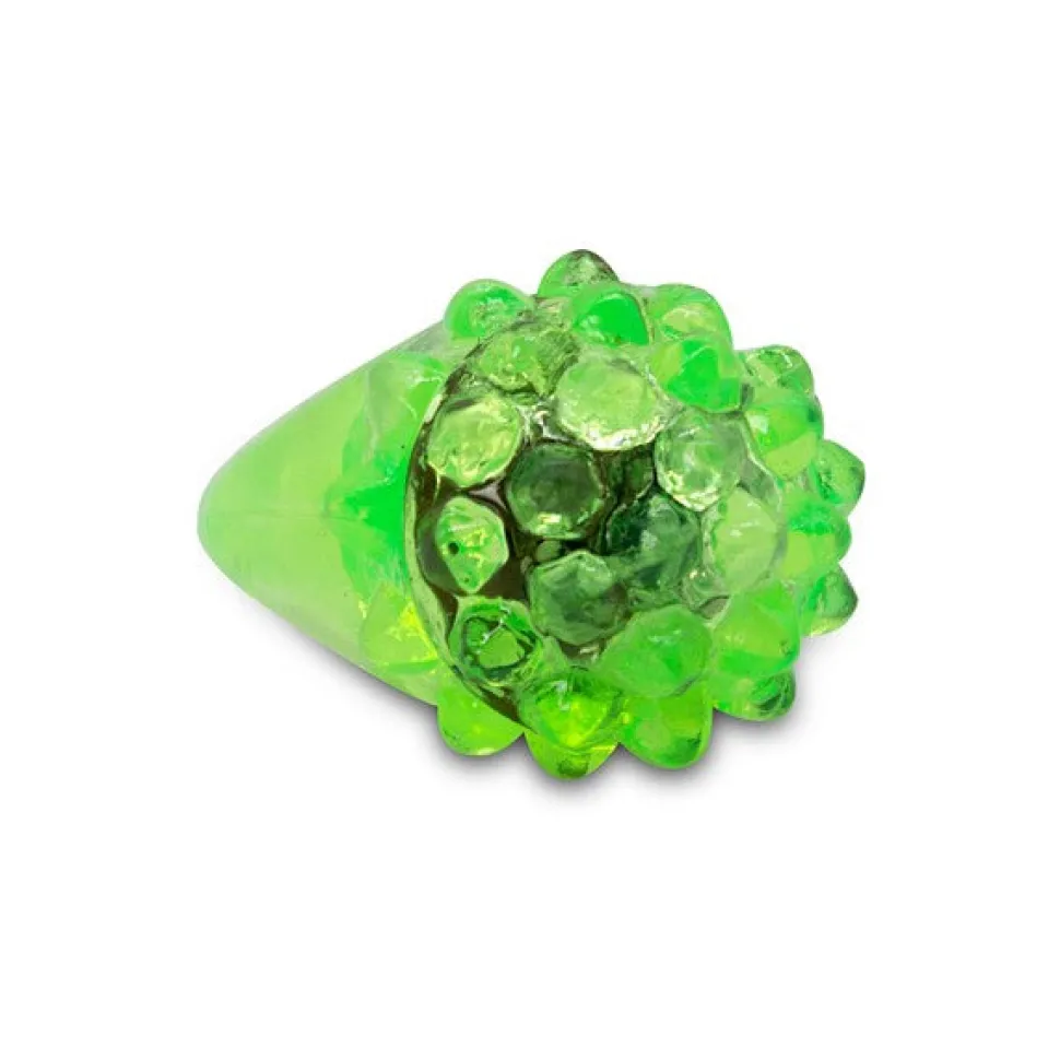 Light Up Bumpy Rings - Green 1.5" (24 PACK)