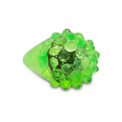 Light Up Bumpy Rings - Green 1.5" (24 PACK)
