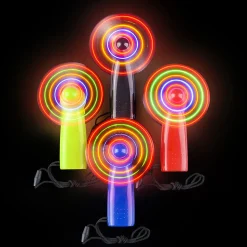 Light Up Fan Necklace Assortment 4" (DZ)