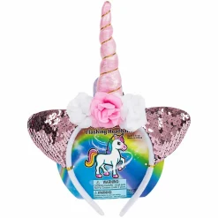 Light Up Flip Sequin Unicorn Headband Assorted (EACH)
