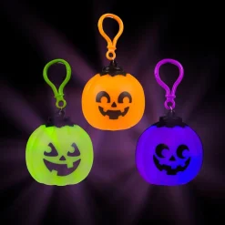 Light Up Jack O Lantern Clip On Assorted 2.5" (EACH)