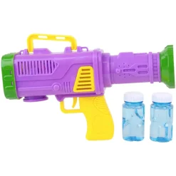 Light Up Mardi Gras Bubble Space Rifle 20 Hole 10.6" (EACH)