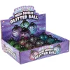 Light Up Mesh Squeeze Glitter Ball Assortment 3" (DZ)