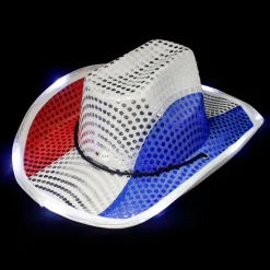 Light Up Patriotic Cowboy Hat (EACH)