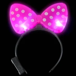 Light Up Plastic Bow Headband Assortment (DZ)