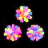 Light Up Rainbow Spiky Ball Assorted 3" (EACH)