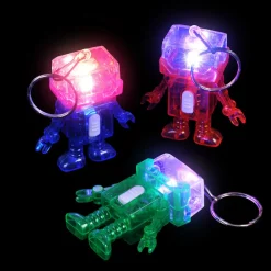 Light Up Robot Keychain Assortment 2" (DZ)