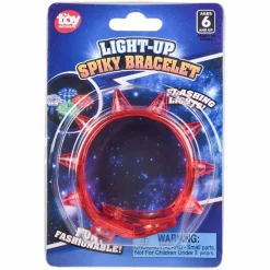 Light Up Spike Bracelet Assortment 9" (DZ)
