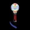 Light Up Spinning Ball Wand 8" (EACH)