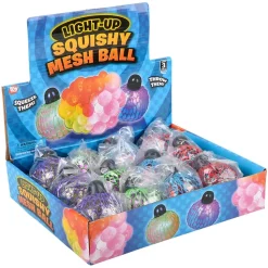 Light Up Squeeze Mesh Grape Ball Assortment 2-1/3