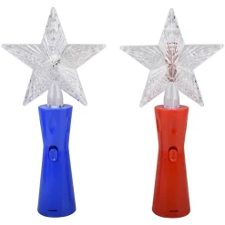 Light Up Star Magic Wand Assorted 10" (EACH)