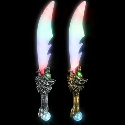 Light Up Wolf Saber Sword Assorted 25.5" (EACH)