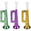 Mardi Gras Metallic Trumpet Assortment 7" (DZ)