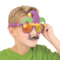 Mardi Gras Sunstaches (EACH)