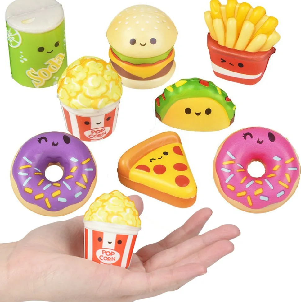 Micro Squish Fun Food Assortment 1.5" - 2.25" (24 PACK)