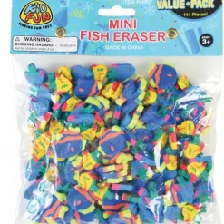 Mini Fish Eraser Assortment .75" (144 PACK)