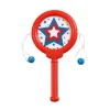 Mini Patriotic Plastic Spin Drums 4" (DZ)