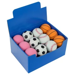 Mini Rubber Sports Ball Assortment 2.5" (24 PACK)