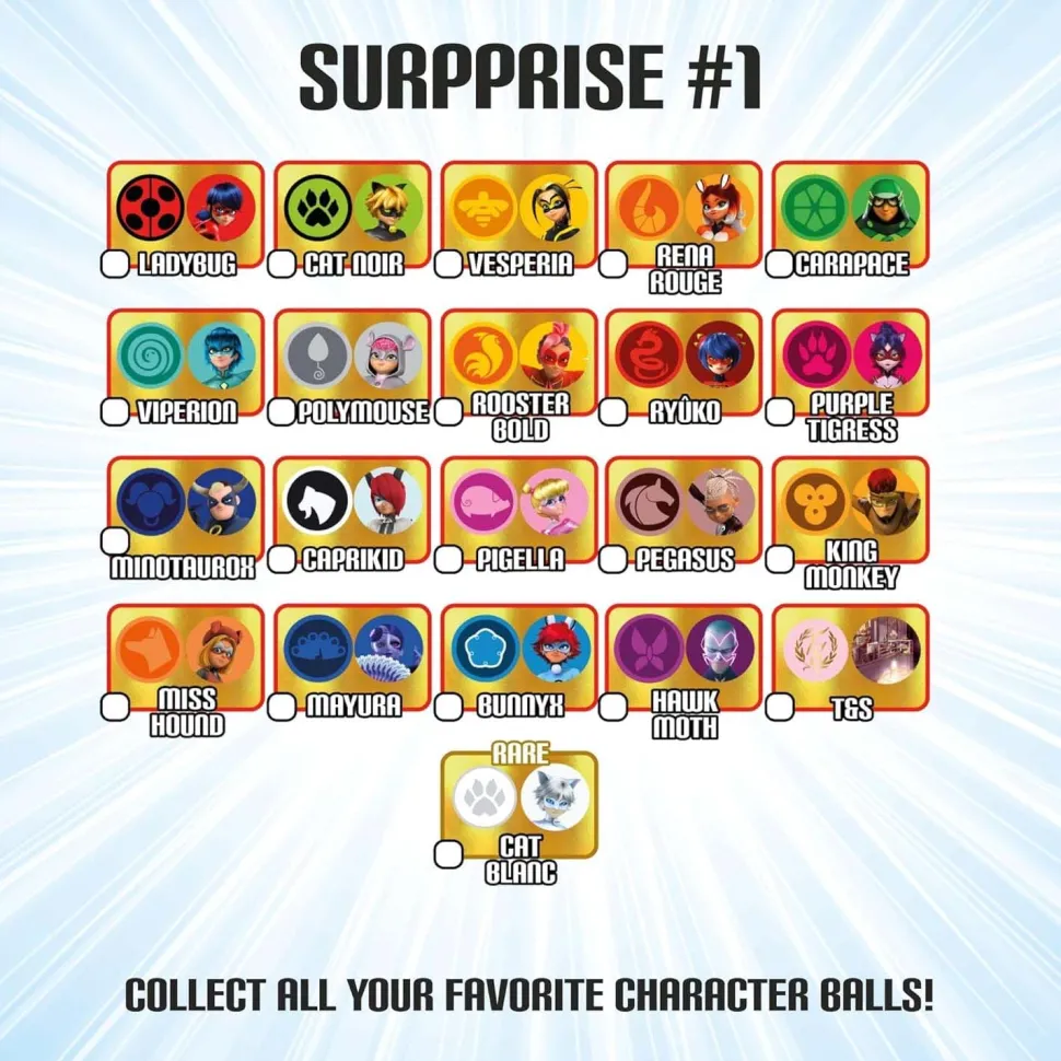 Miraculous MiraBall Mystery Expandable Maxi Plush 4" (EACH)
