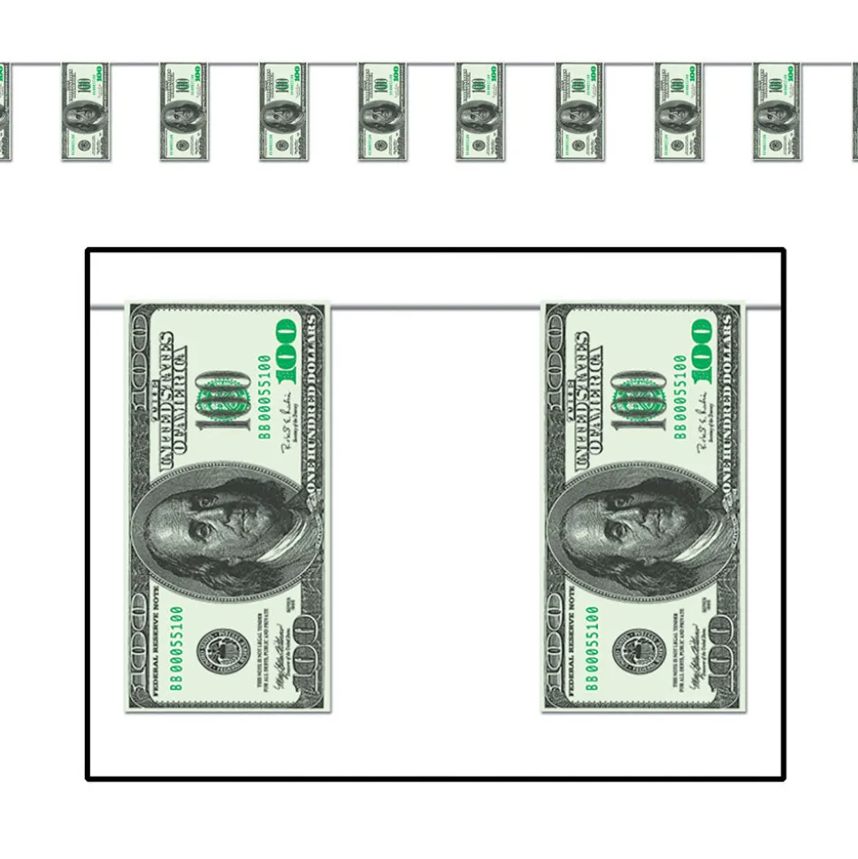Money Pennant Banner 12' (EACH)