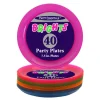 Neon Party Plate Assortment 7.5" (40 PACK)