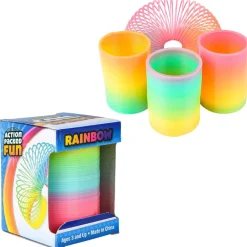 Neon Rainbow Coil Spring Assortment 1.75" (DZ)
