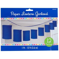 Paper Lantern Garland Blue 12' (EACH)