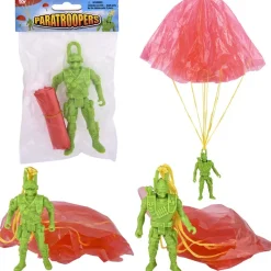Paratrooper Figurines With Moveable Arms and Legs 4" (DZ)