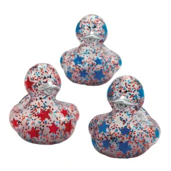 Patriotic Glitter Rubber Ducky Assortment 2" (DZ)