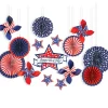 Patriotic Pinwheel Backdrop Fan Decorating Kit (EACH)