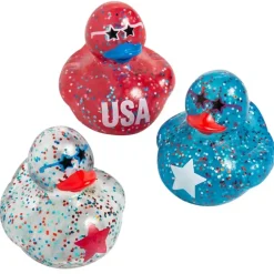 Patriotic Polka Dot USA Rubber Ducky Assortment 2