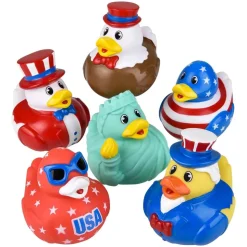 Patriotic Rubber Ducky Assortment 2" (100 PACK)