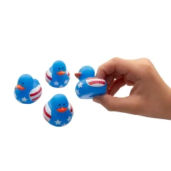 Patriotic US Flag Stars and Stripes Rubber Ducklings 1.5" (24 PACK)