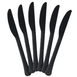 Plastic Knives - Black (20 PACK)