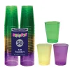 Plastic Mardi Gras Tumblers 10 oz (50 PACK)