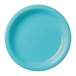 Plastic Plates - Caribbean Blue 9" (20 PACK)
