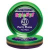 Plastic Plates 9" Mardi Gras (20 PACK)