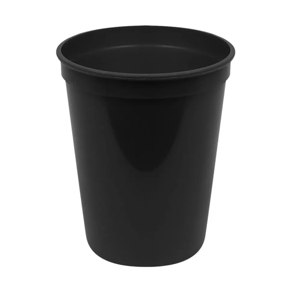 Plastic Stadium Cups - Black 16 oz (25 PACK)