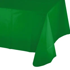 Plastic Table Cover - Festive Green 54" x 108" (EACH)