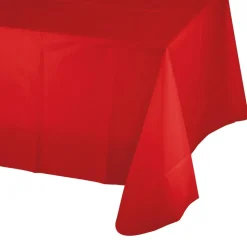 Plastic Table Cover - Red 54" x 108" (EACH)