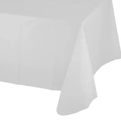 Plastic Table Cover - White 54" x 108" (EACH)